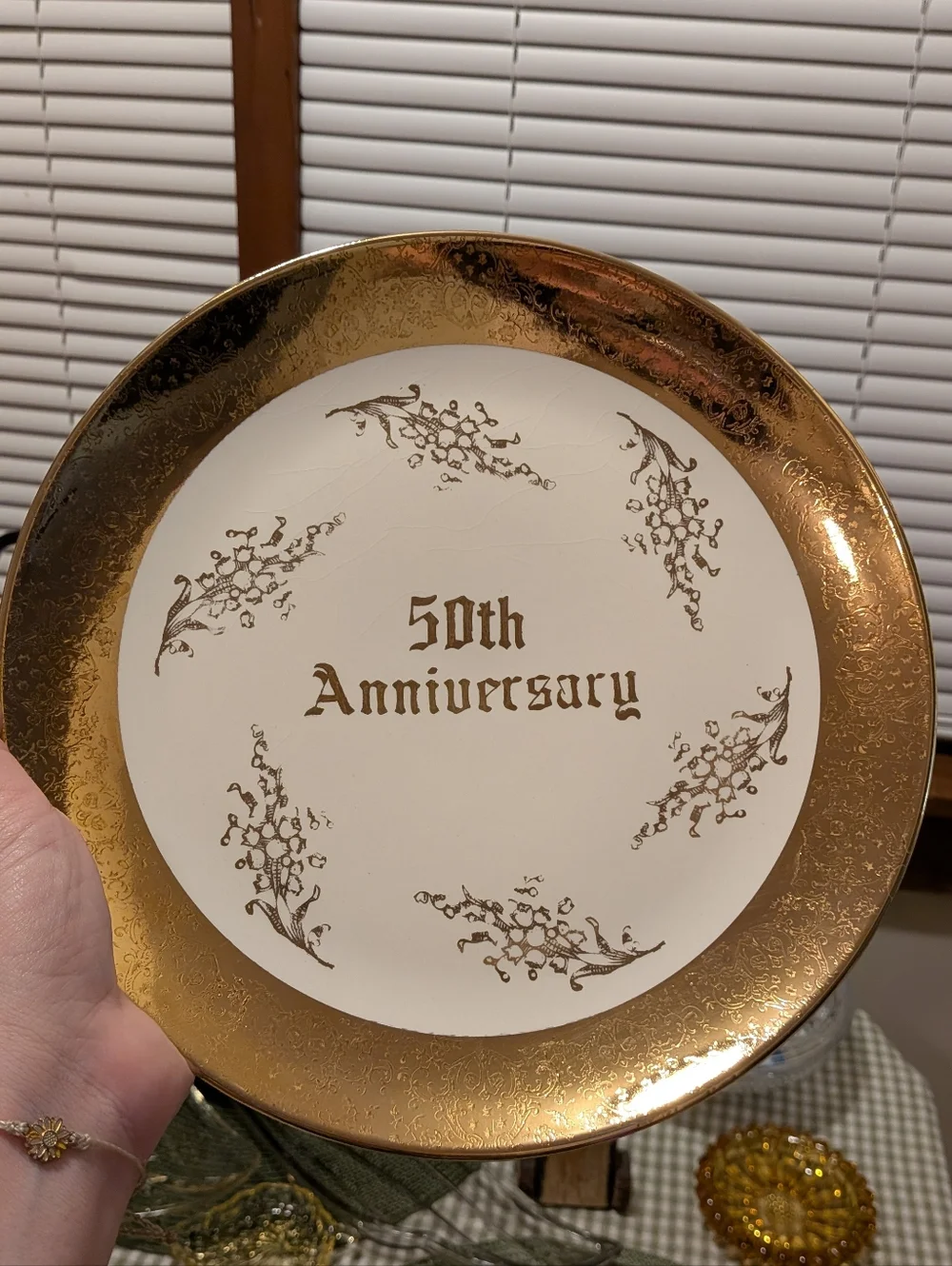 Vintage 50th Anniversary Porcelain Set - Picture 2 of 13
